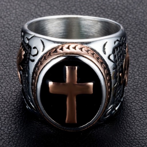 Pánský prsten Kříž J1559
