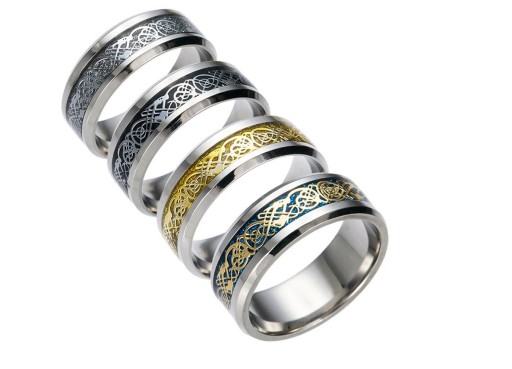 Pánský prsten s ornamentem J2693