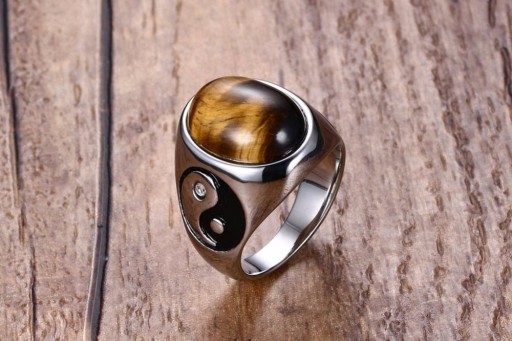 Pánský prsten Yin Yang