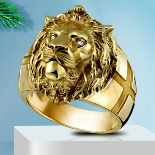 Pánský prstýnek lev