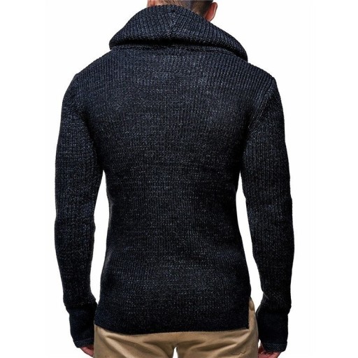 Pánsky sveter s golierom F245