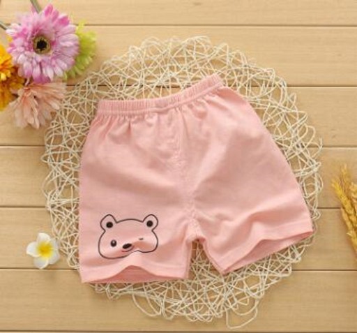 Pantalón corto infantil con dibujo de oso J1247