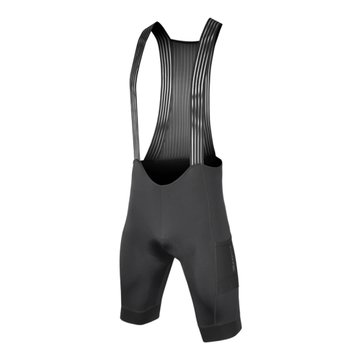 Pantalones cortos de ciclismo para hombre con tirantes, espalda de malla transpirable, nylon elástico, elastano, negros, cortos, para ciclismo de carretera y recreativo