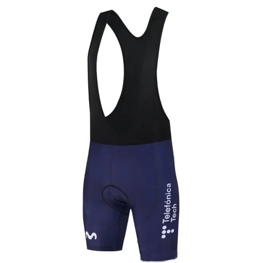 Pantalones cortos de ciclismo para hombre en negro y azul con tirantes, para ciclismo, deporte y actividades de ocio