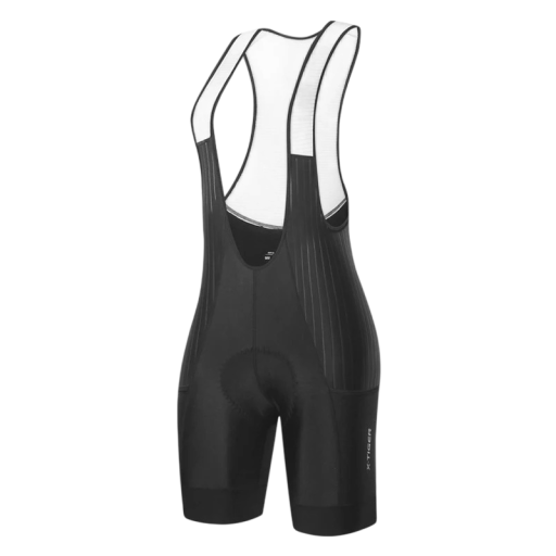 Pantalones cortos de ciclismo para mujer con tirantes panel transpirable poliéster elástico lycra diseño corto para ciclismo de carretera y recreativo