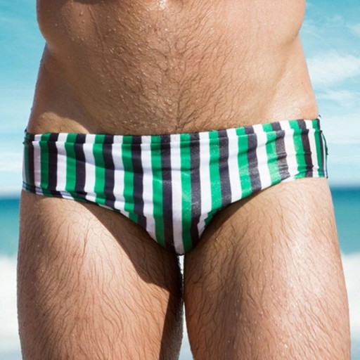 Pantalones de banho riscas F936