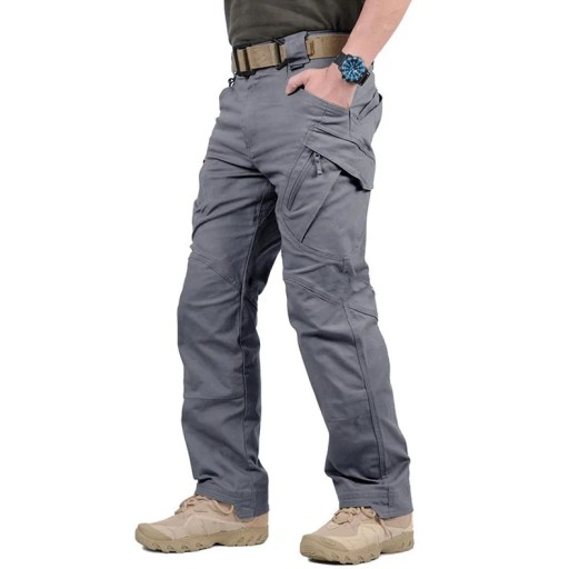 Pantalones de carga tácticos para hombre Pantalones militares Pantalones de senderismo al aire libre con múltiples bolsillos Pantalones duraderos para el trabajo y la naturaleza