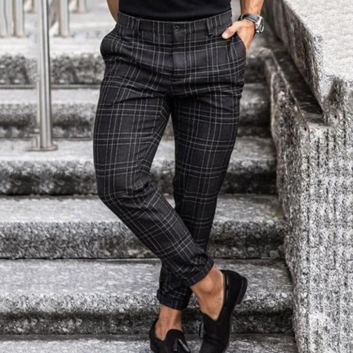 Pantalones de cuadros para hombre F1399
