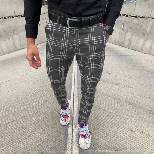 Pantalones de cuadros para hombre F1466