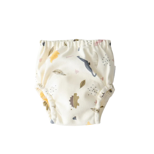 Pantalones de entrenamiento de algodón para niños de 11 a 15 kg, lavables, con estampado de dinosaurio, ropa interior impermeable y reutilizable.