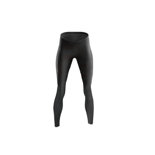 Pantalones largos de ciclismo para hombres en negro