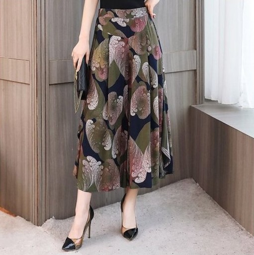 Pantaloni 3/4 da donna con motivo