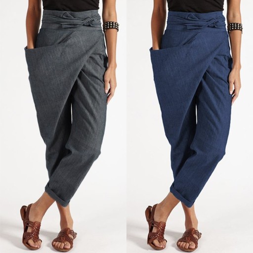 Pantaloni asimmetrici da donna A239