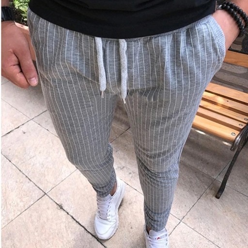 Pantaloni bărbați cu dungi F1471