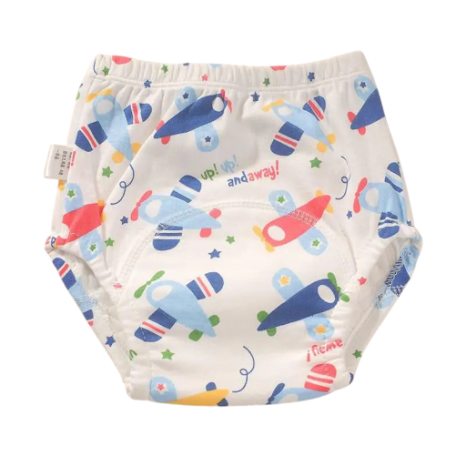 Pantaloni da allenamento per bambini 15–19 kg Aeroplanini Intimo lavabile Pannolini in tessuto Pantaloni per neonati Per ragazzi e ragazze Riutilizzabili