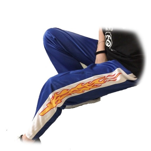 Pantaloni da donna con fiamme