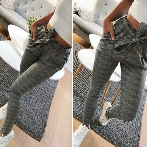 Pantaloni da donna con fiocco