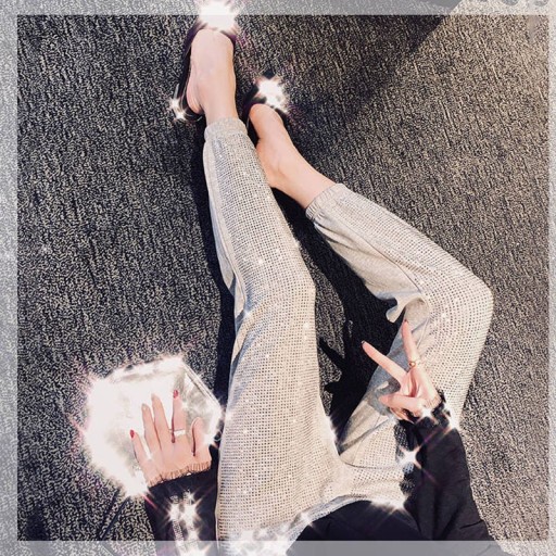 Pantaloni da donna con strass