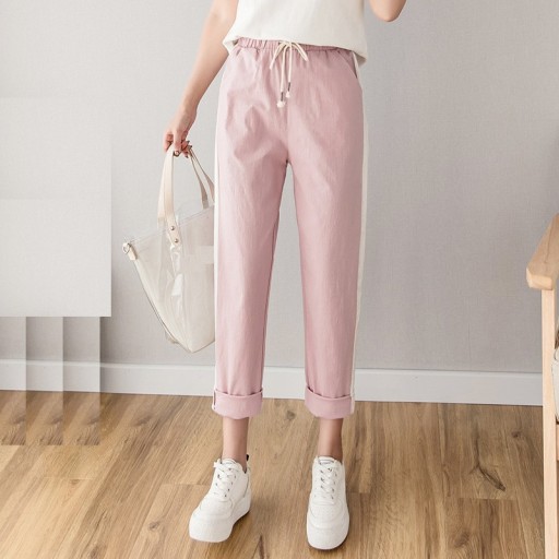 Pantaloni de dama cu cauciuc in talie