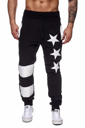 Pantaloni de jogging pentru bărbați cu stele J2119