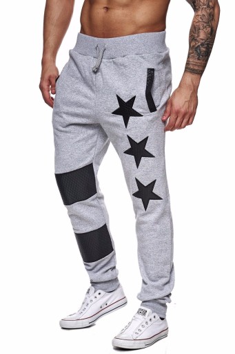 Pantaloni de jogging pentru bărbați cu stele J2119