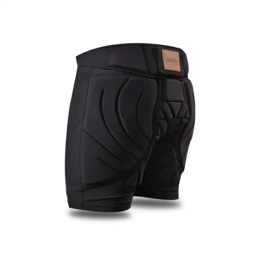 Pantaloni de schi de protecție BenKen cu protecții pentru șolduri și spate Pantaloni unisex negri pentru schi, snowboarding și skateboarding POLIESTER