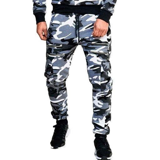 Pantaloni de trening pentru bărbați de camuflaj A3114