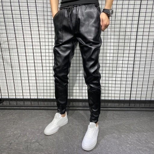 Pantaloni in pelle da uomo F1438
