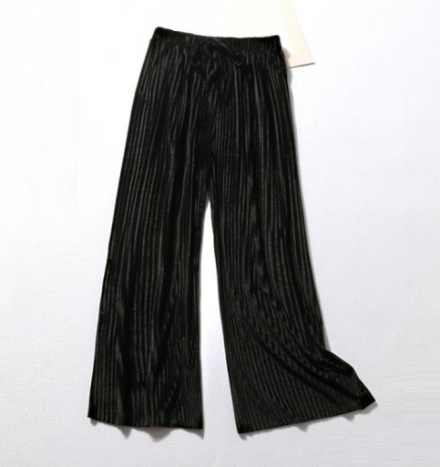 Pantaloni largi de femei cu talie elastică