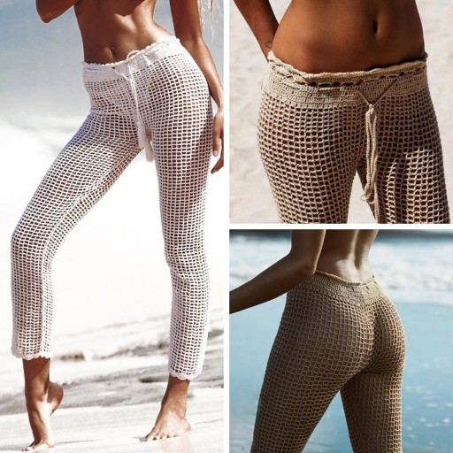 Pantaloni lavorati a maglia da donna P792