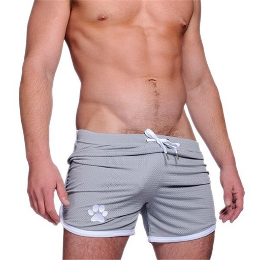 Pantaloni scurți de fitness pentru bărbați cu imprimeu labe