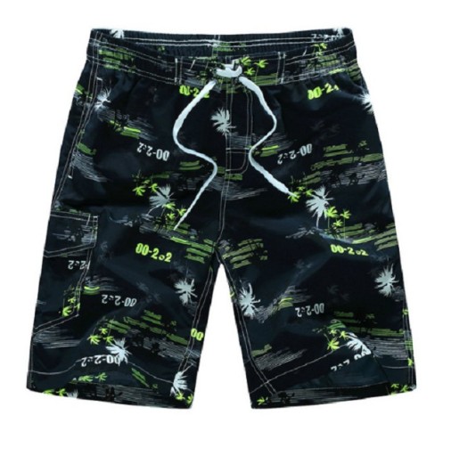 Pantaloni scurți de plajă pentru bărbați cu palmieri J1501