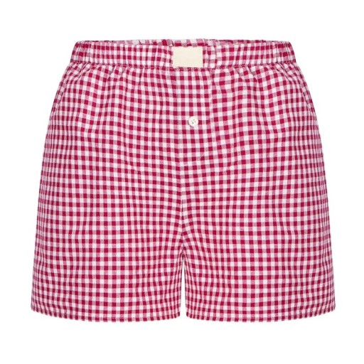Pantaloni scurți pentru femei Croi liber În carouri Pe elastic Poliester Uni Pantaloni scurți casual de vară Îmbrăcăminte confortabilă de timp liber
