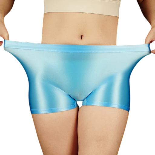 Pantaloni scurți pentru femei Sportivi Lucioși Uni Fibră de bambus Spandex Elastici confortabili pentru fitness