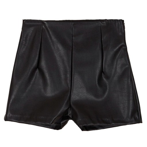 Pantaloni scurți sexy din piele artificială pentru femei