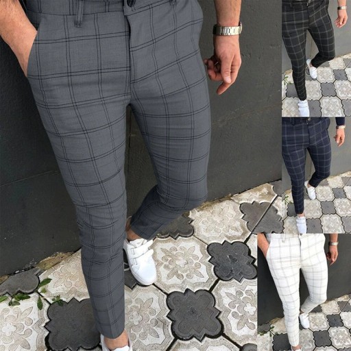 Pantalons à carreaux pour hommes F1468