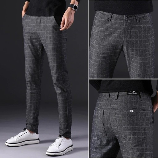Pantalons à carreaux pour hommes F1586