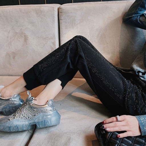 Pantalons de survêtement pour femmes avec des strass