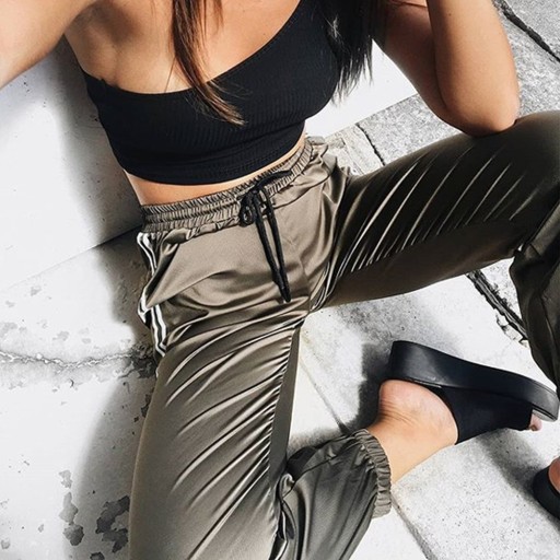 Pantalons de survêtement pour femmes avec rayures A211
