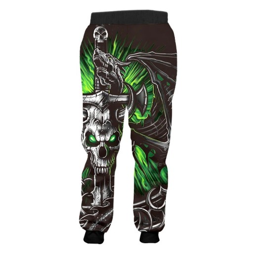 Pantalons de survêtement pour hommes avec des têtes de mort