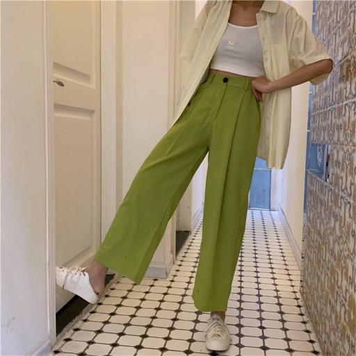 Pantalons femmes taille haute D10
