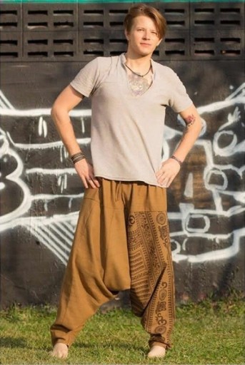 Pantalons harém pour hommes F1633
