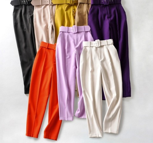 Pantalons pour femmes avec ceinture A232