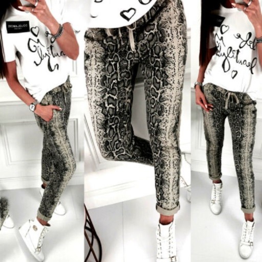 Pantalons pour femmes avec motif serpent