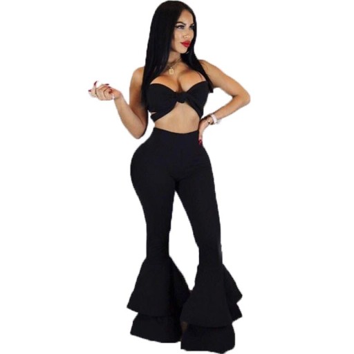 Pantalons pour femmes avec volants A229