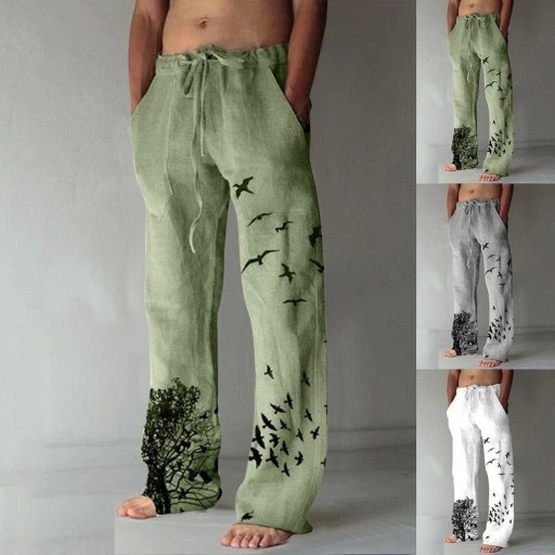 Pantalons pour hommes avec des oiseaux A3123