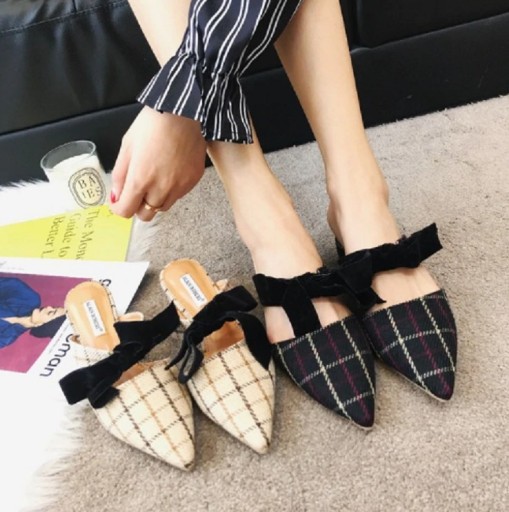 Pantofole da donna a quadri