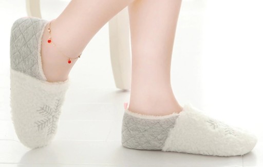 Pantofole da donna con fiocco