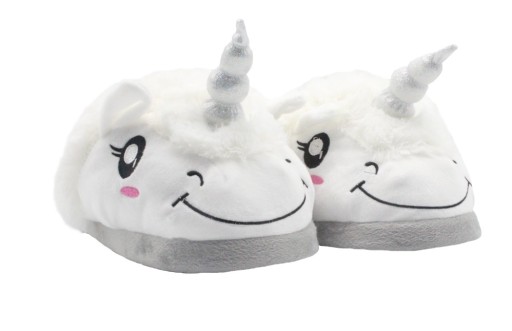Pantofole di peluche - Unicorno