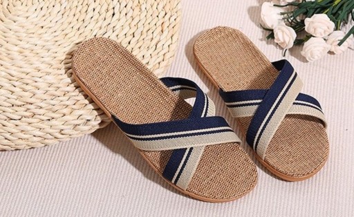 Pantoufles en toile pour hommes